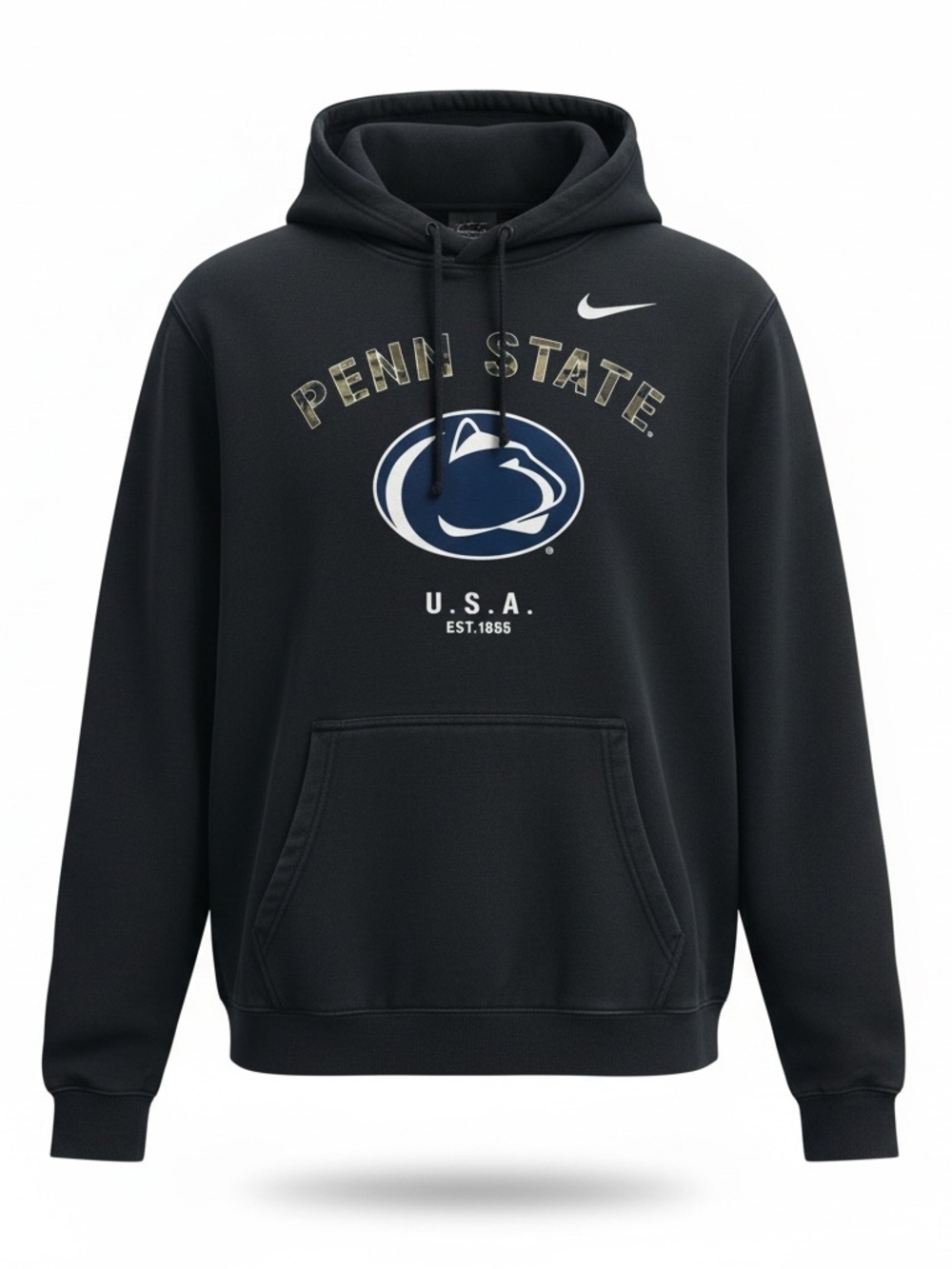 Nike Black Penn State Logo Pullover Hoodie